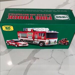 Fire Truck and Rescue Vehicles Toy Set - Red NEW